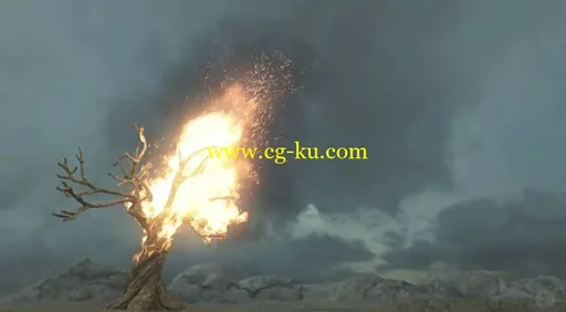 Simulating a Burning Tree in Maya (2016)的图片1