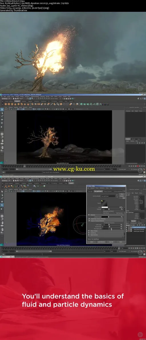 Simulating a Burning Tree in Maya (2016)的图片2