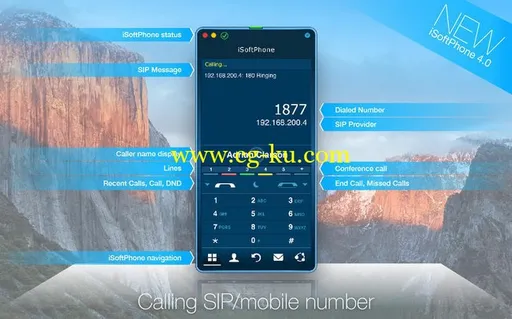 iSoftPhone Pro 4.1.3 Multilangual MacOSX的图片1