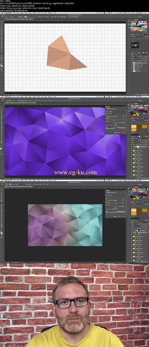 Photoshop: Create Awesome Polygonal Patterns Using Shape Layers, Brushes, Gradients & Layer Masks的图片1