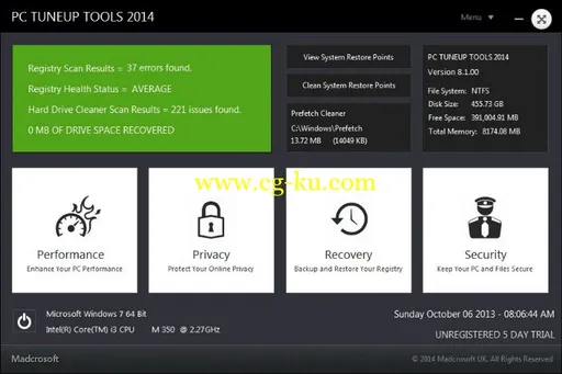 Madcrosoft PC TuneUp Tools 2014 8.1.006的图片1