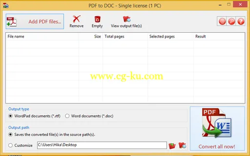 TriSun Software PDF to DOC 6.0 Build 033的图片1