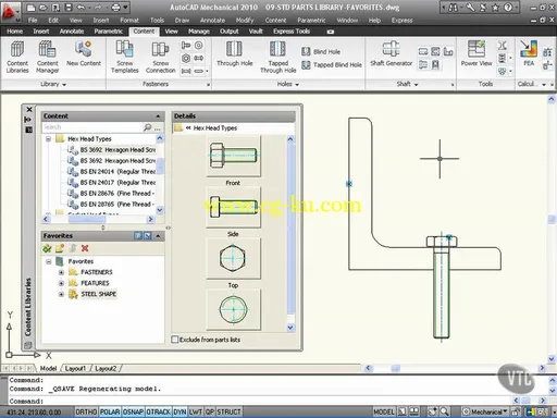 Autodesk AutoCAD Mechanical 2010: Basic Concepts Tutorials (2010)的图片2