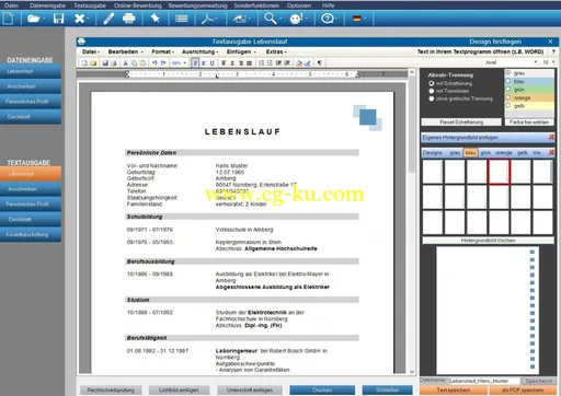 Robl Software BewerbungsMaster Professional 2016 v4.0f Bilingual的图片1