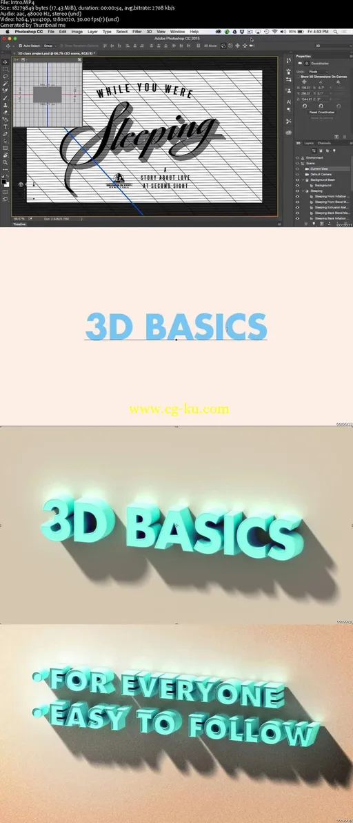 Extruding Type with Photoshop 3D的图片1