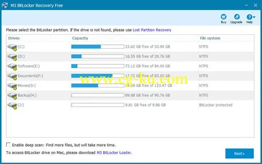 M3 Bitlocker Recovery Professional / Unlimited 5.6的图片1