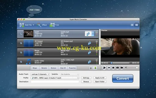 Super Music Converter 6.1.21 Multilingual MacOSX的图片1