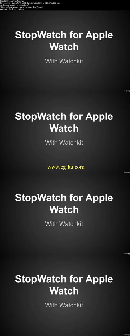 How to Create Stopwatch App for Watchkit的图片2