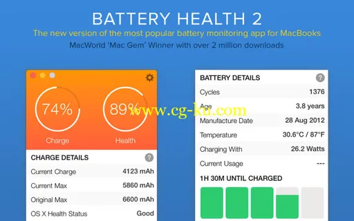 Battery Health 3 v1.0.16 MacOSX的图片1