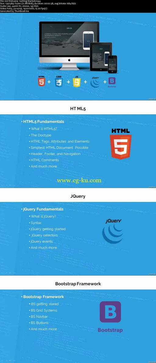 Build Responsive Website Using HTML5, CSS3, JS And Bootstrap (2016)的图片2