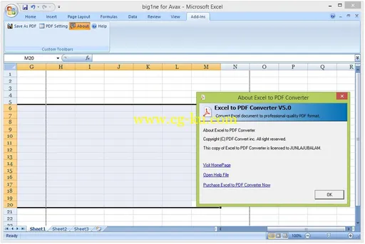 Excel to PDF Converter 5.0的图片1