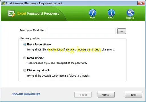 Top Password Excel Password Recovery 1.80的图片1