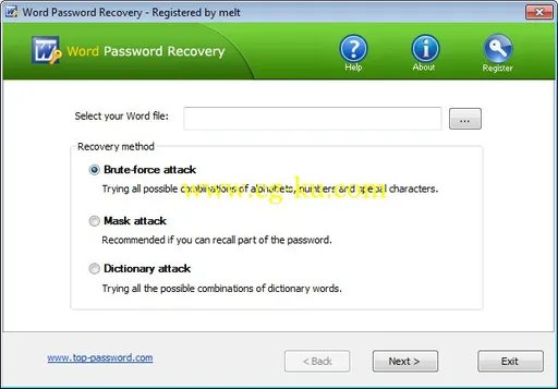 Top Password Word Password Recovery 1.80的图片1