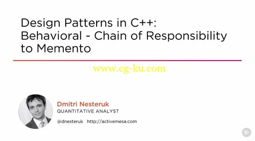 Design Patterns in C++: Behavioral – Chain of Responsibility to Memento (2016)的图片1