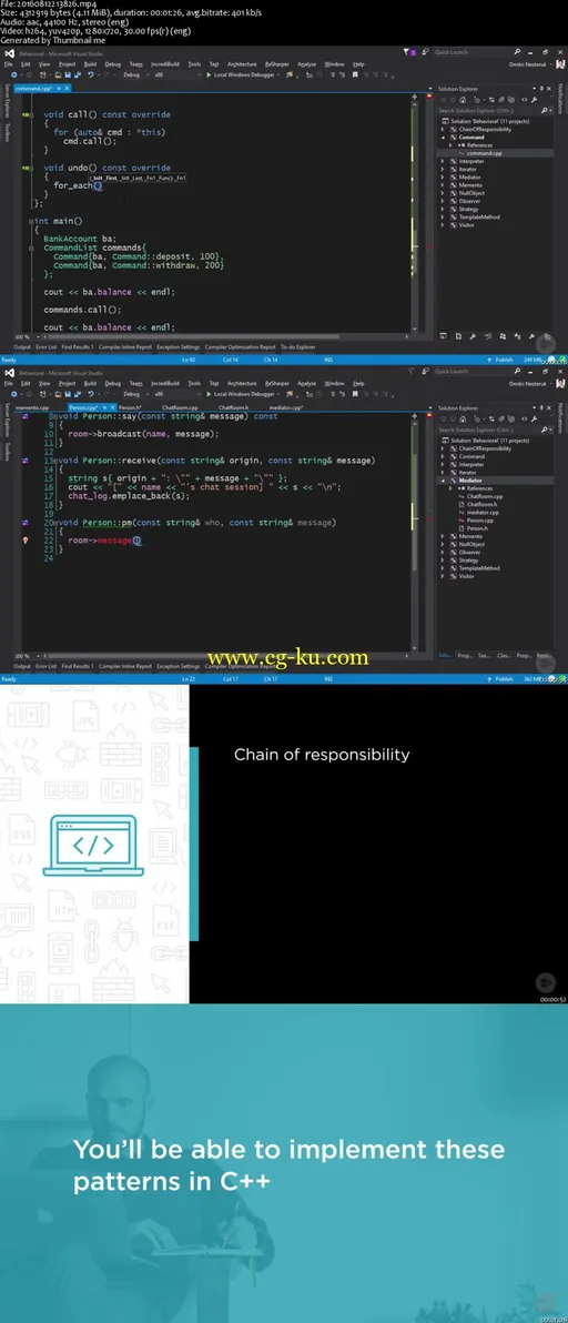 Design Patterns in C++: Behavioral – Chain of Responsibility to Memento (2016)的图片2