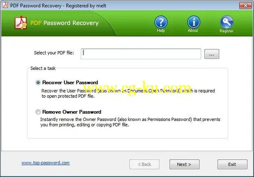 Top Password PDF Password Recovery 2.30的图片1
