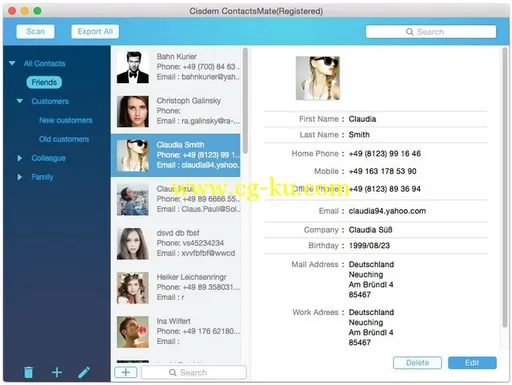 Cisdem ContactsMate 3.1.0 MacOSX的图片1