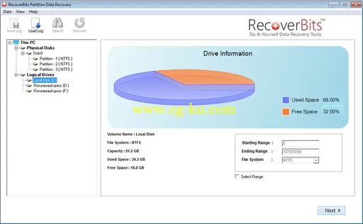 RecoverBits Partition Data Recovery 2.4的图片1