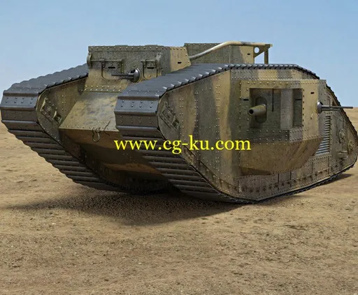 Hum3D – Mark V 3D model Tank的图片1