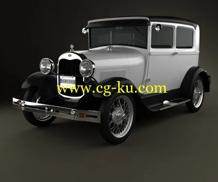 Hum3D – Ford Model A Tudor 1929 and Ford Model T 4door Tourer 1924的图片1