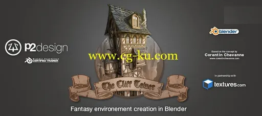 Gumroad – Blender 3D – Full course – The Cliff Tower Fantasy的图片1