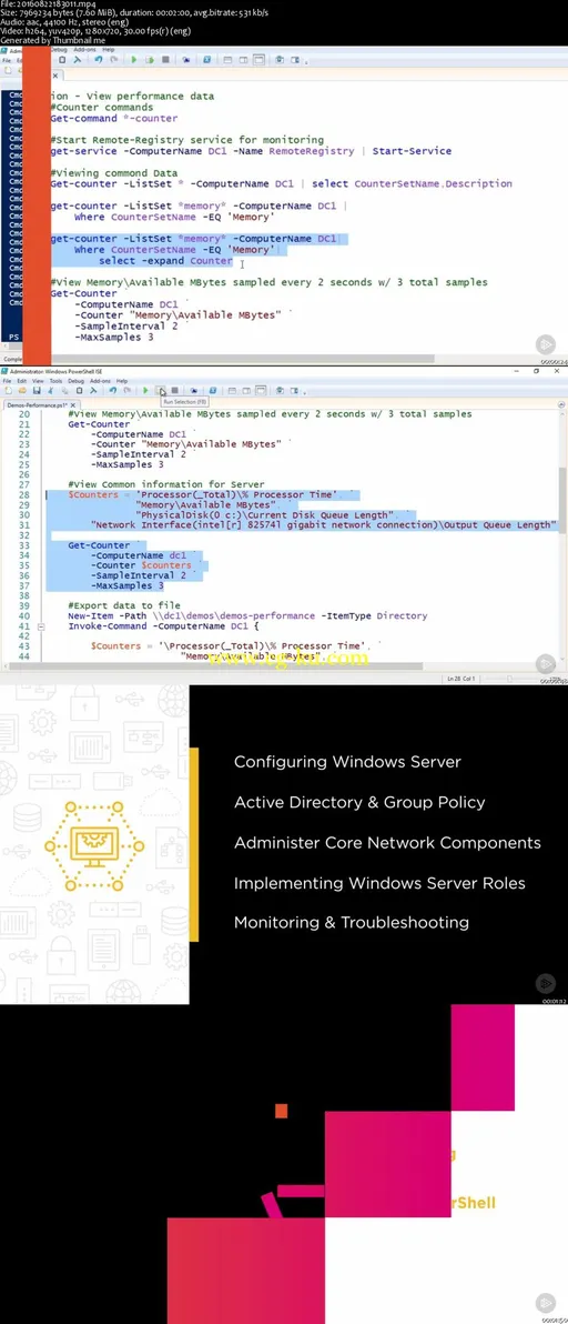 Windows Server Administration Fundamentals Using PowerShell (2016)的图片2