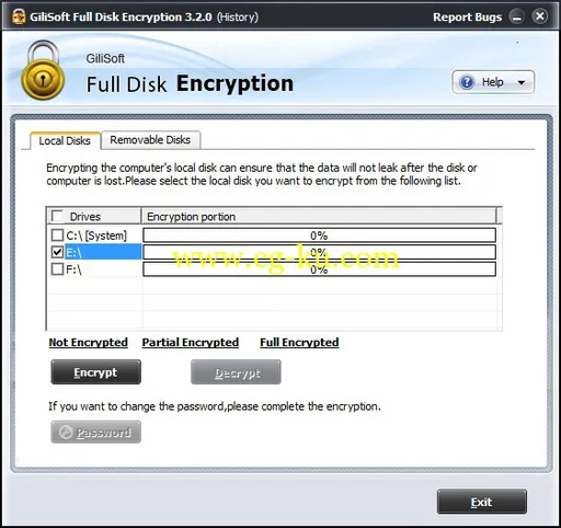 GiliSoft Full Disk Encryption 4.0的图片1