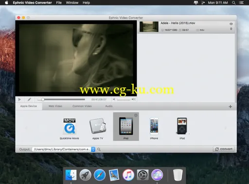 Ephnic Video Converter 1.1.0 MacOSX的图片1