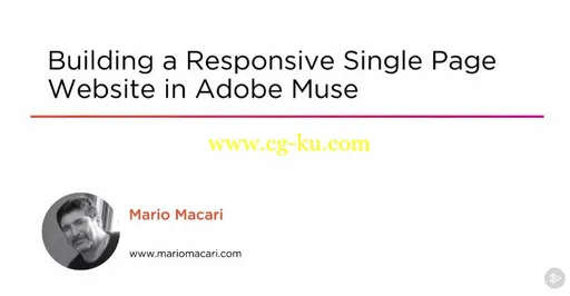 Building a Responsive Single Page Website in Adobe Muse (2016)的图片1