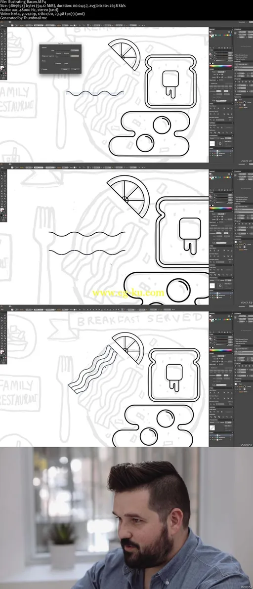 Geometric Illustration: Drawing Your Favorite Foods的图片2