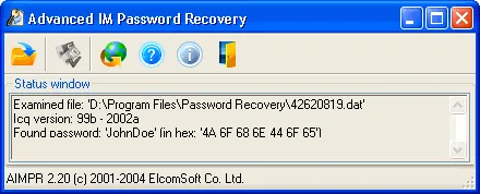 Advanced Instant Messengers Password Recovery 4.50.543的图片1