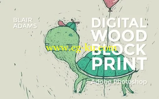 Digital Woodblock Print – Adobe Photoshop的图片1