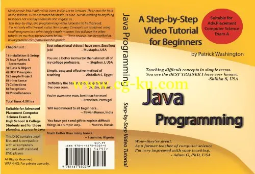 Patrick Washington – Introduction to Java Programming – Step by Step Video Tutorial的图片1