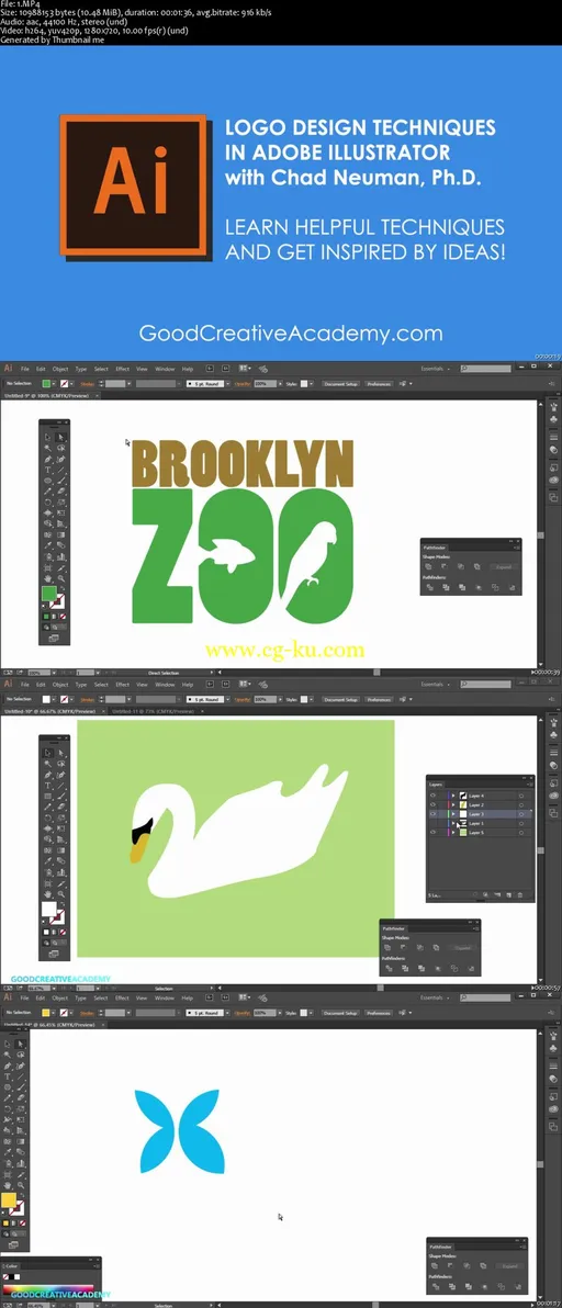 Logo Design Techniques in Adobe Illustrator – 7 Projects的图片2