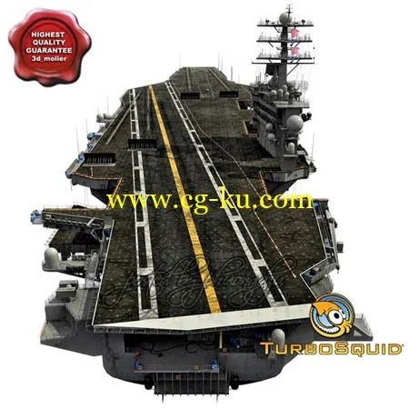 TurboSquid – USS John C Stennis CVN-74 航空母舰模型的图片1