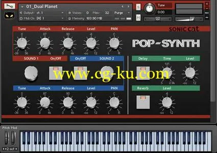 Sonic Cat Pop Synth KONTAKT的图片1