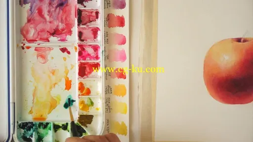 How to Paint a Realistic Apple in Watercolor – Step by Step的图片3