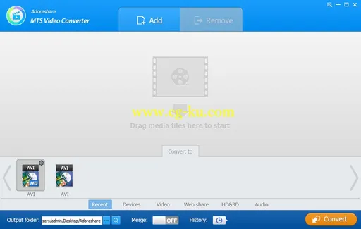 Adoreshare MTS Video Converter 1.0.0.0 Build 1887的图片1