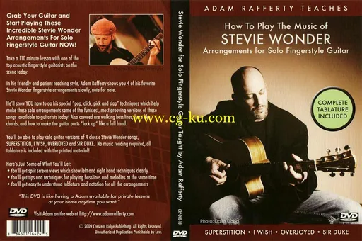 Crescent Ridge – Adam Rafferty Teaches – Stevie Wonder – Solo Fingerstyle – Vol.1的图片1