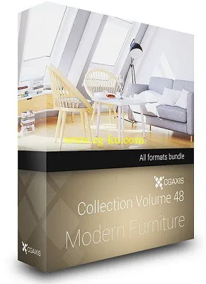 CGAxis Models Volume 48 3D Modern Furniture的图片1