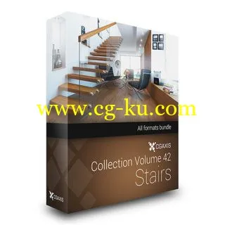 CGAxis Vol 42 Stairs的图片1