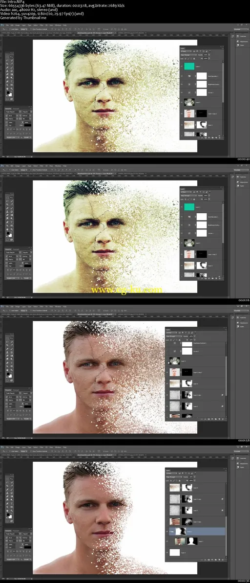 Disintegration Effect: Photoshop Tutorial的图片2