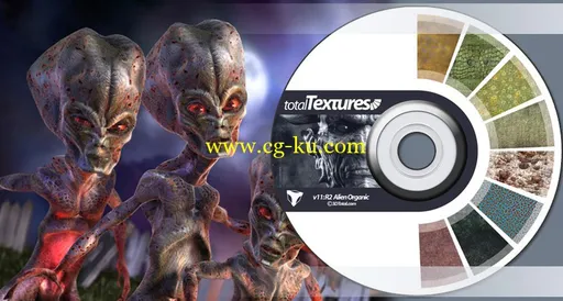 3D Total: Textures V11:R2 – Alien Organic的图片1