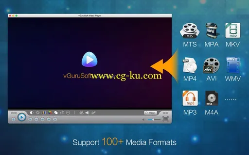 Video Player vGuruSoft 1.5.5 MacOSX的图片1