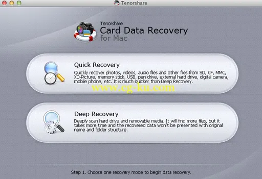 Tenorshare Card Data Recovery for Mac 4.2.0 MacOSX的图片1