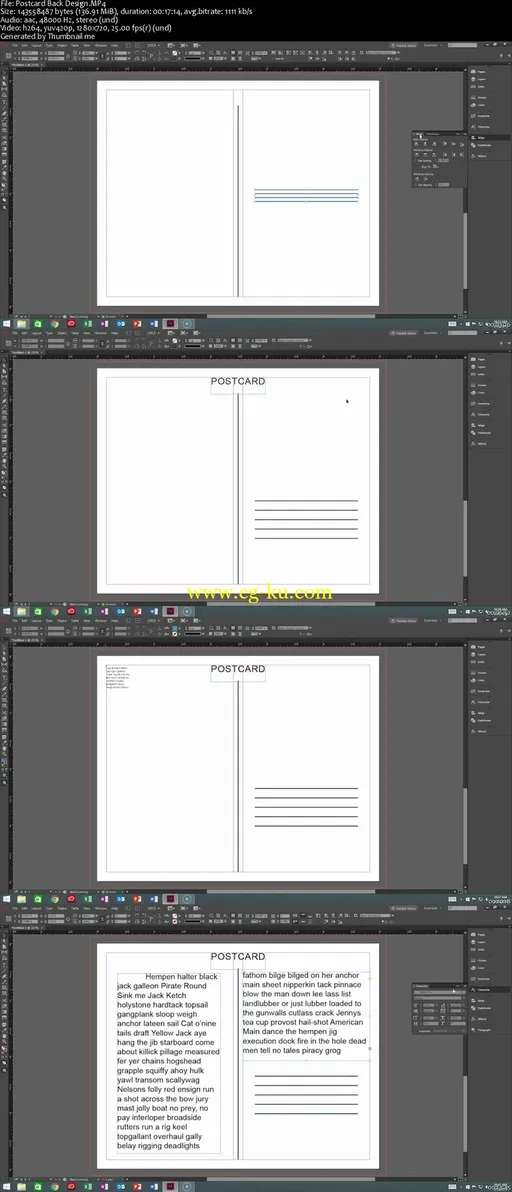 Intro to InDesign: DIY Photo Announcement Postcard的图片2