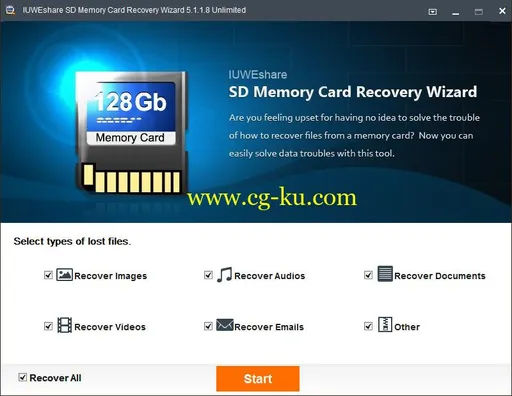IUWEshare SD Memory Card Recovery Wizard 5.8.8.8 Unlimited / AdvancedPE的图片1