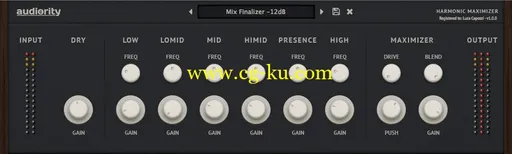 Audiority Harmonic Maximizer v1.0.0 WiN / OSX的图片1