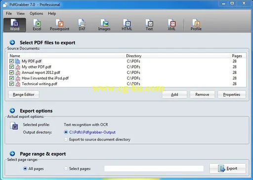 PdfGrabber Professional 7.0.0.18 x86/x64的图片1