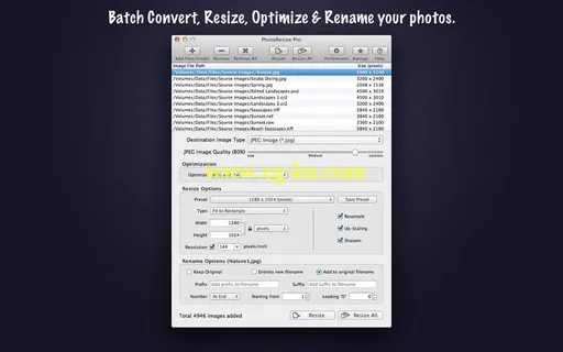 PhotoResize Pro v4.0.2 MacOSX的图片1